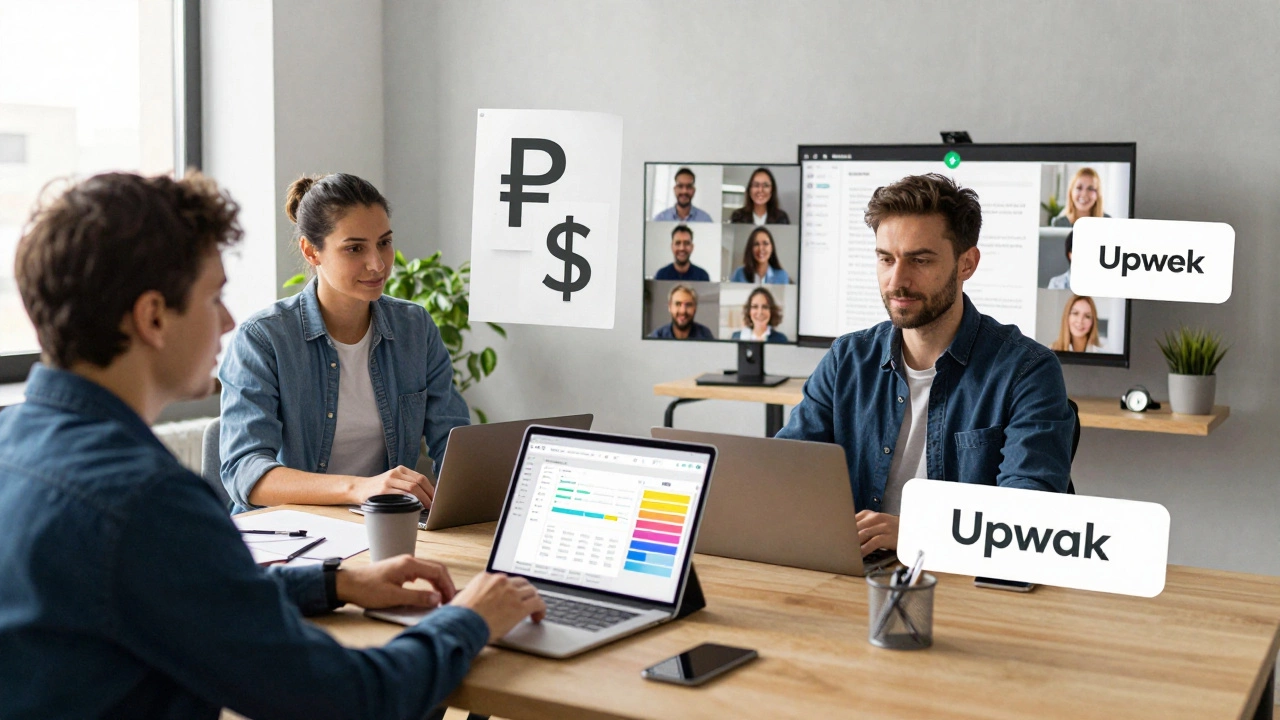 Дизайнер в гибридном режиме: офис и фриланс, с международными клиентами и российскими проектами.