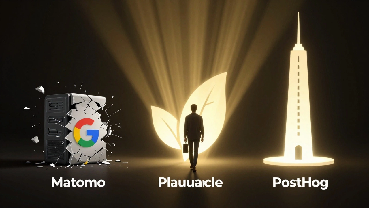 Пользователь уходит от разрушающегося Google Analytics к трем альтернативным инструментам аналитики