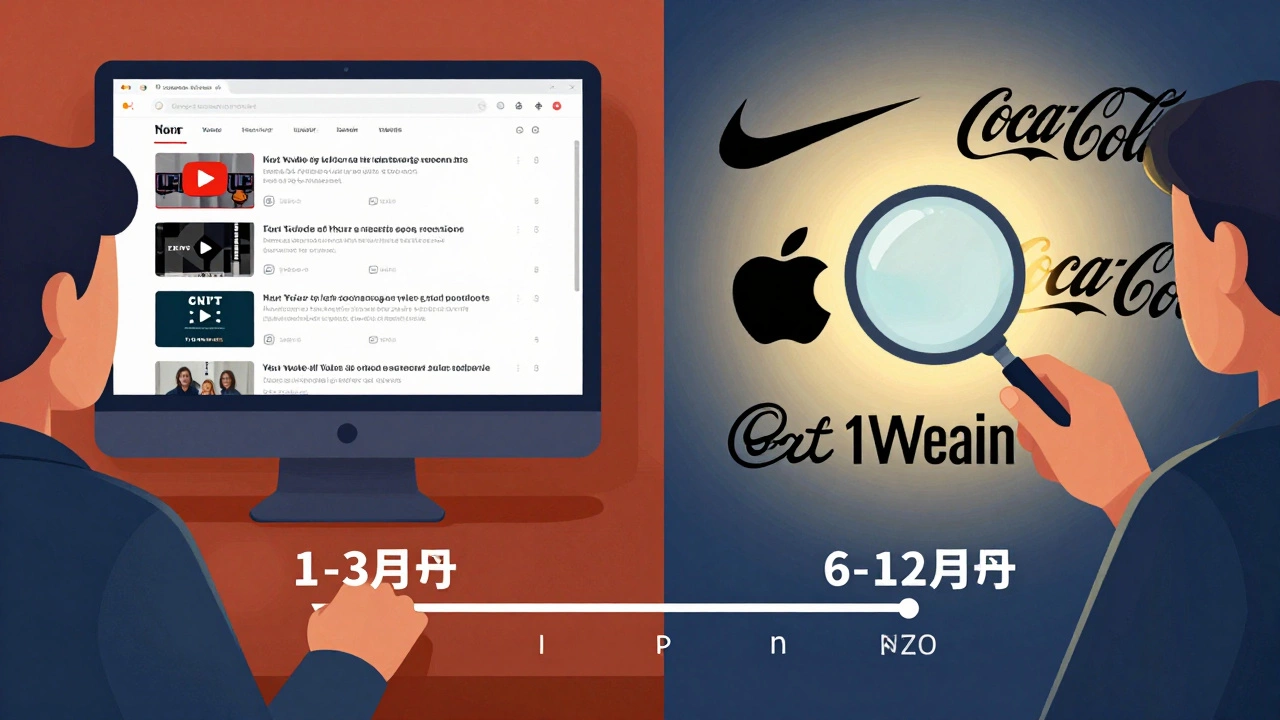 Два пути: один — копирование шаблонов, другой — анализ брендов с акцентом на композицию и типографику, символизирующий рост от новичка к профессионалу.