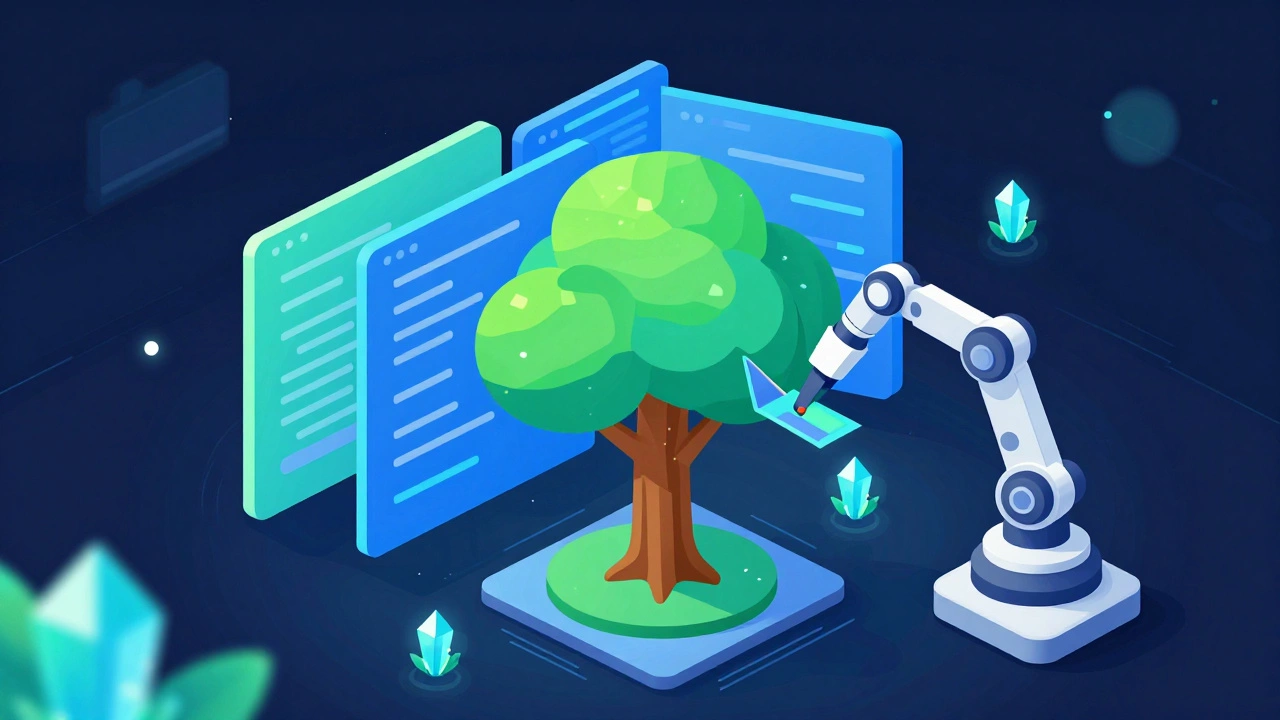 3D-иллюстрация процесса оптимизации кода и сжатия изображений