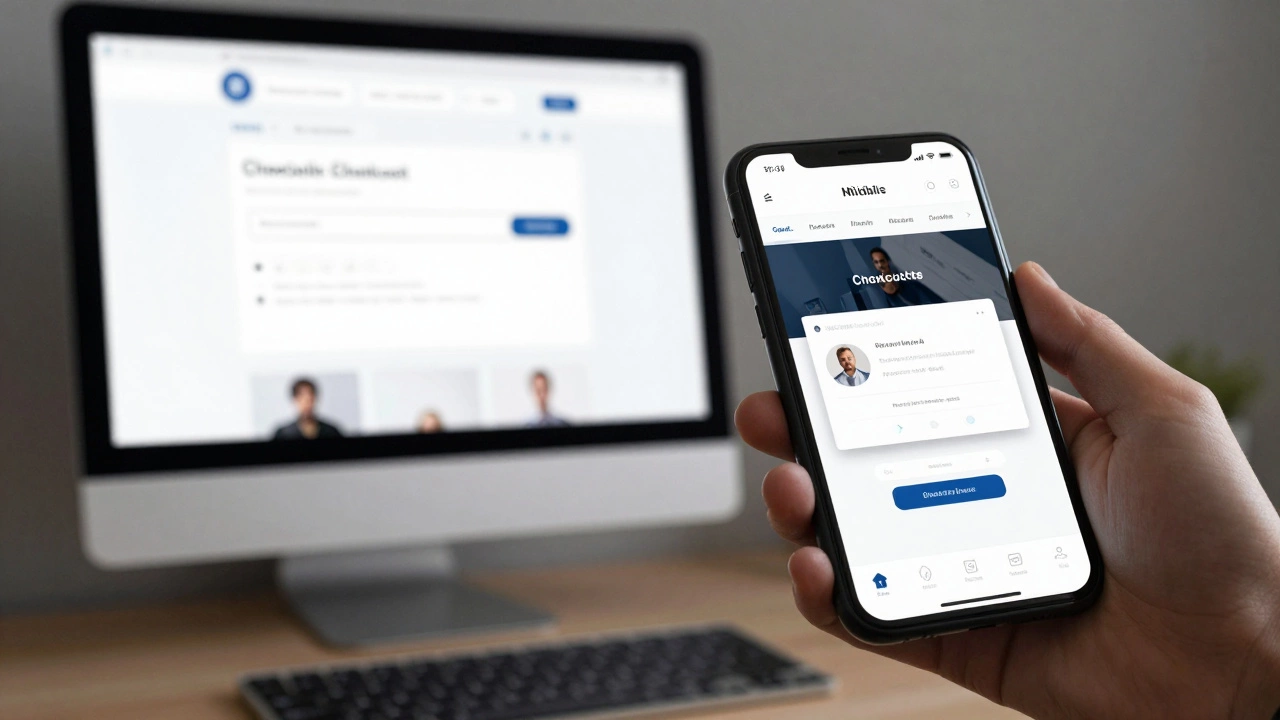 Сравнение удобного интерфейса сайта на ПК и неудобной мобильной версии